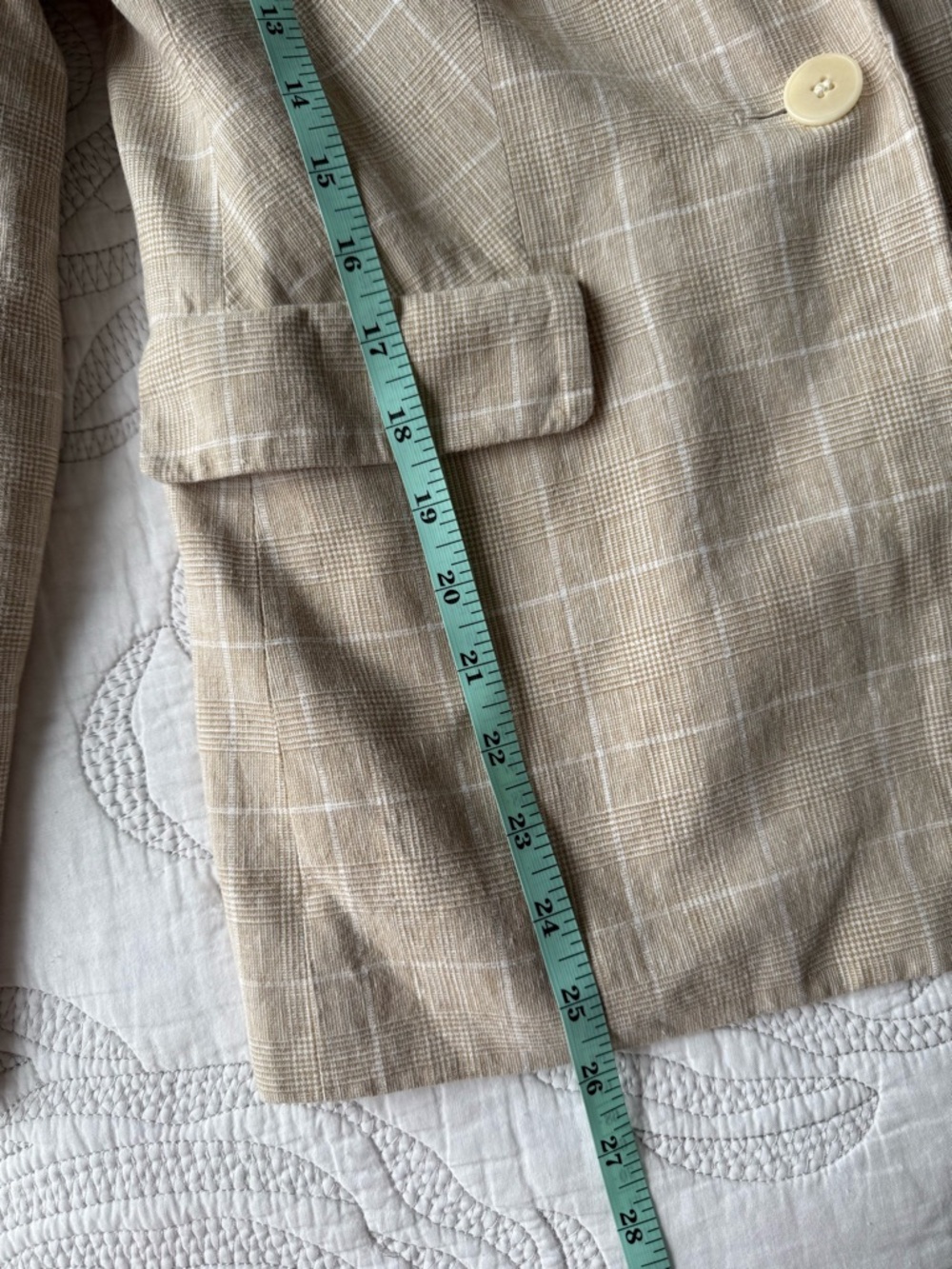 Madewell - The Slim Blazer in Plaid - Sesame Maeve Glen Plaid - Picture 14 of 14